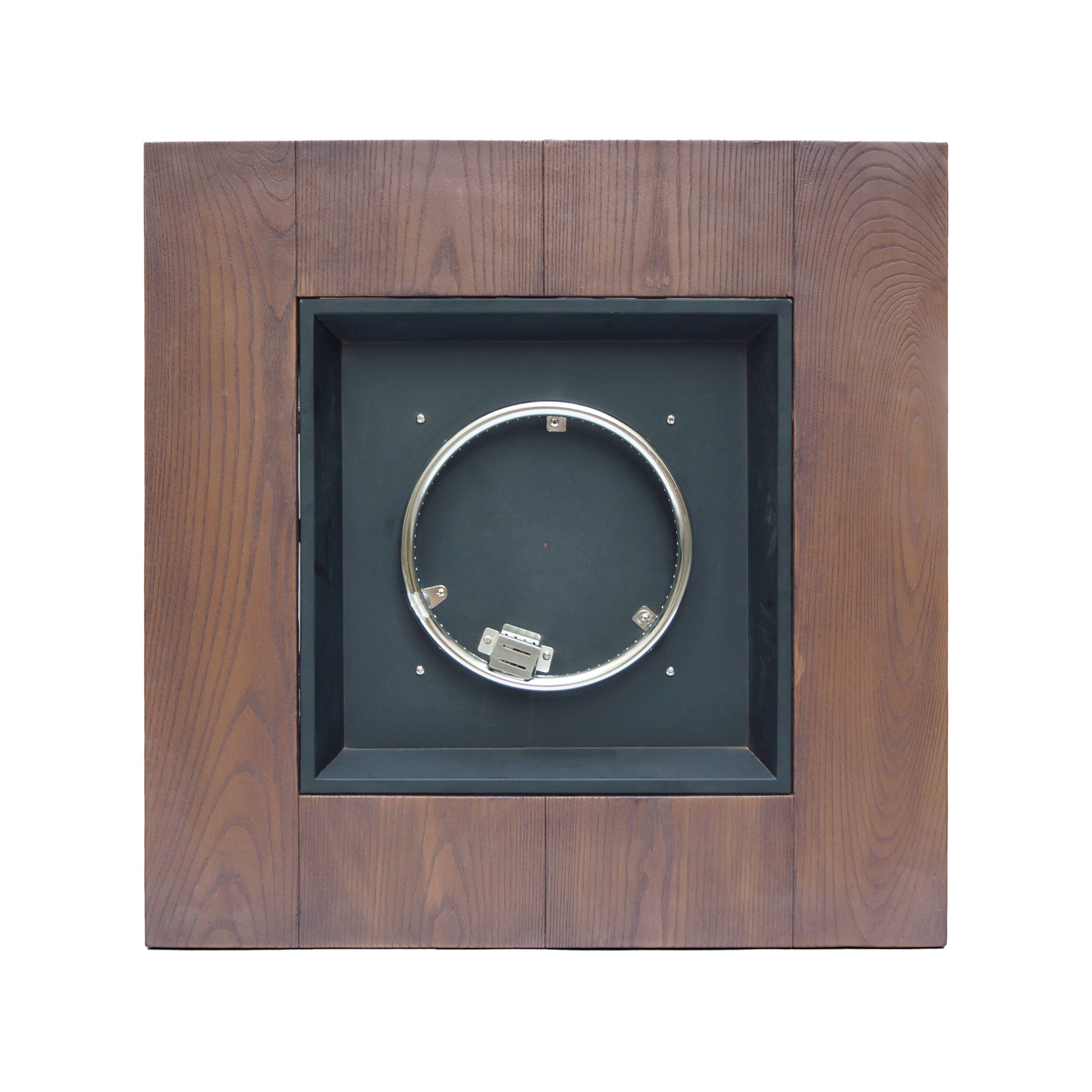 Alt View 6. APRILSOUL - Outdoor Patio 24 inch H x 32 inch W Square Gas Burning MgO Fire Pit Tank Inside Brown Wood Pattern 40000 BTU - Brown.