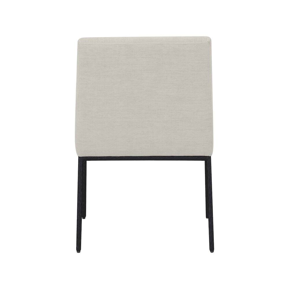 Alt View 4. Meridian Furniture - Reeves Cream Chenille Fabric Dining Chair, Set of 2 - Beige.
