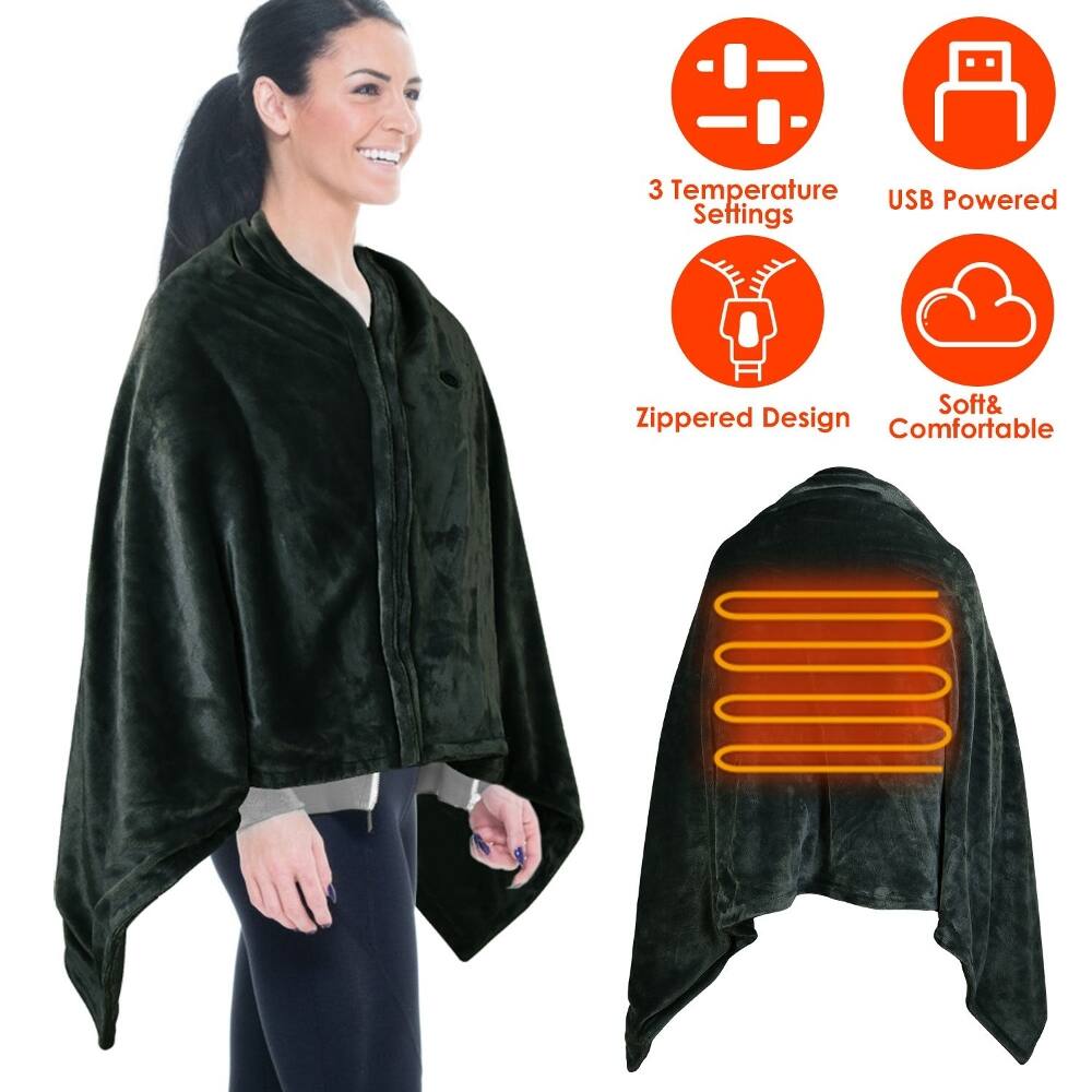 3 Temperature Settings  
USB Powered  
Zippered Design  
Soft & Comfortable