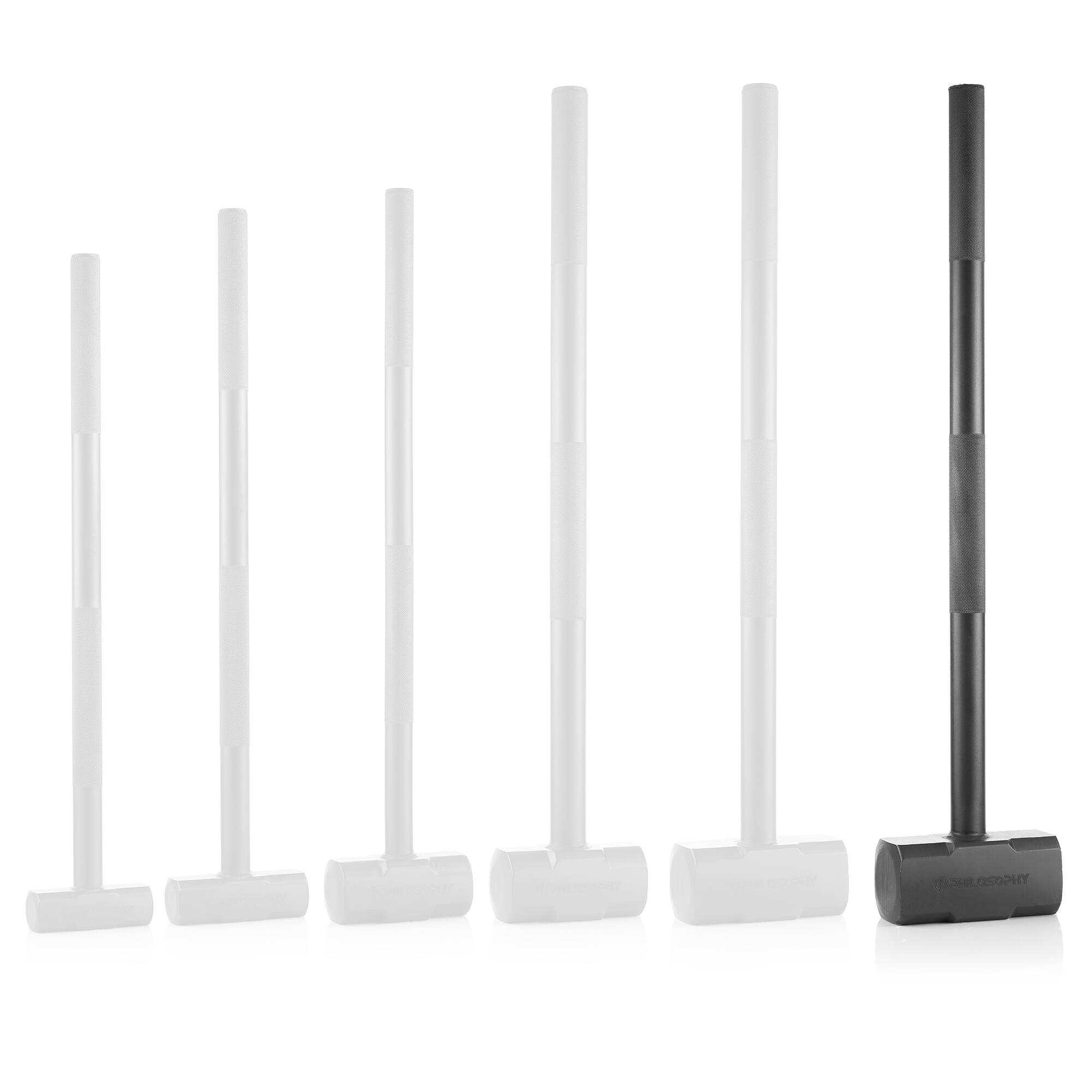 Alt View 4. Philosophy Gym - Fitness Hammer - Steel Hammer for Strength Training - Black.