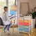 Alt View 5. Costway - 15 Drawer Rolling Storage Cart Scrapbook Paper Office School Organizer - Multicolor.