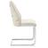 Alt View 5. GOODSILO - Set of 4 Modern Faux Leather Dining Chairs with Gold Mesh Texture and Chrome Accents - Off White.