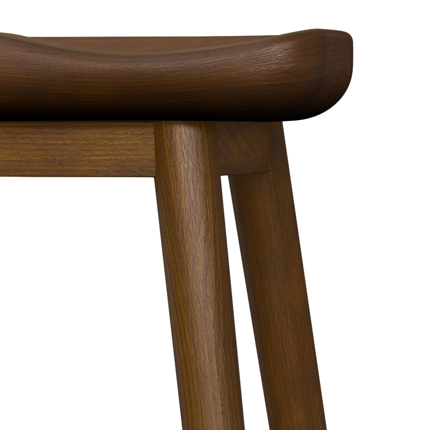 Alt View 5. Simpli Home - Simpli Home Teagan Modern Rustic 30 inch Bar Stool in Dark Walnut , Fully Assembled - Dark Walnut.