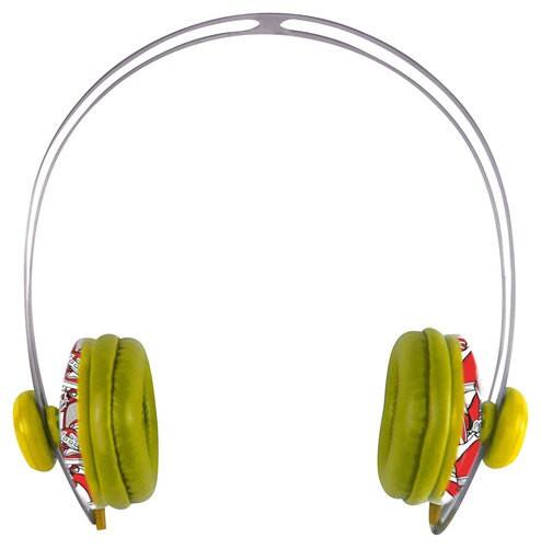 Front Standard. Sprayloud - Over-the-Ear Headphones - Yellow.