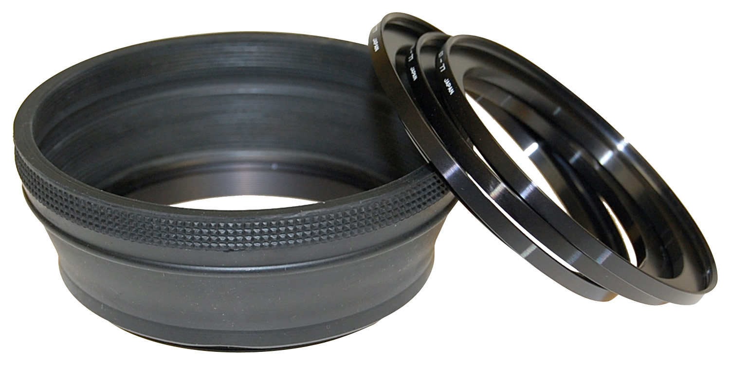 Angle View: Tocad - Lens Hood for 62/67/72/77mm Camera Lenses - Black
