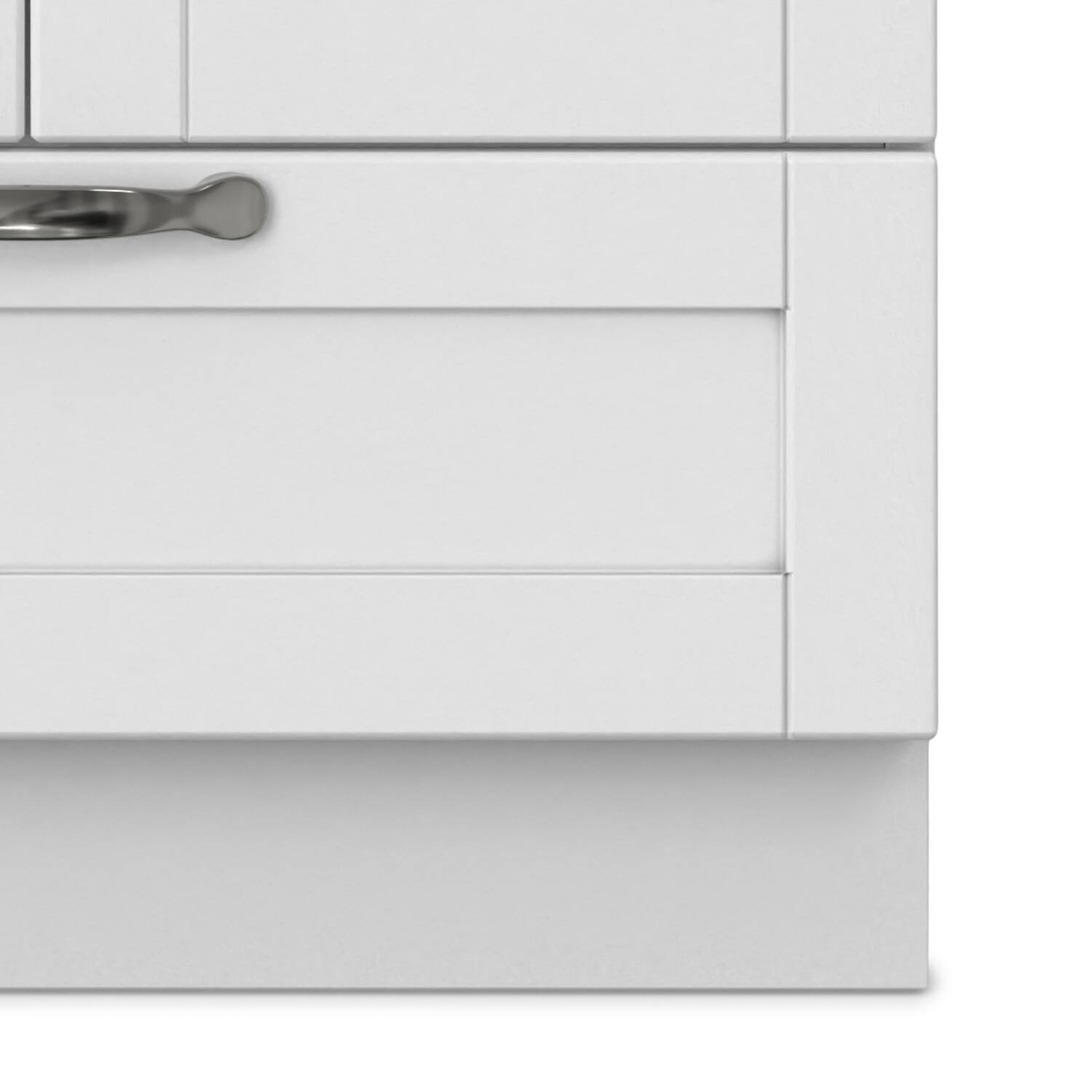 Alt View 9. Simpli Home - Maile All-In-One 24-inch Laundry Utility Sink and Cabinet - Pure White.