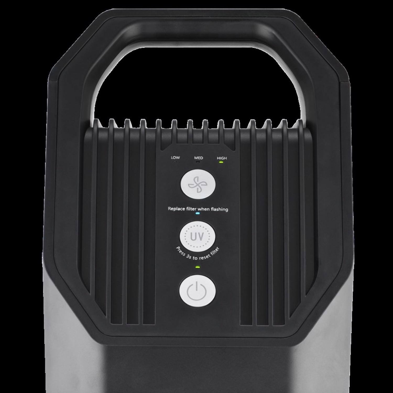 LOW MED HIGH  
Replace filter when flashing UV  
Press 35 to reset filter