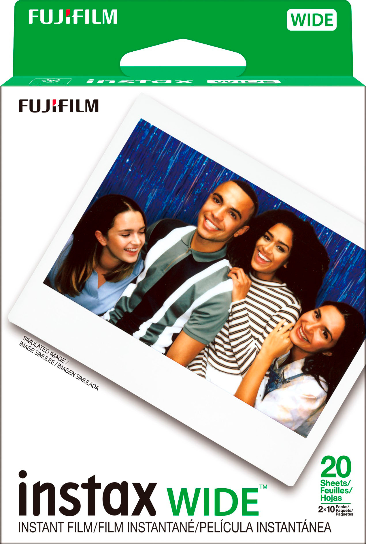 Fujifilm 5x Fujifilm Instax Large Pack Double Iso 800 3x20 Feuille Film 210 Instantane 