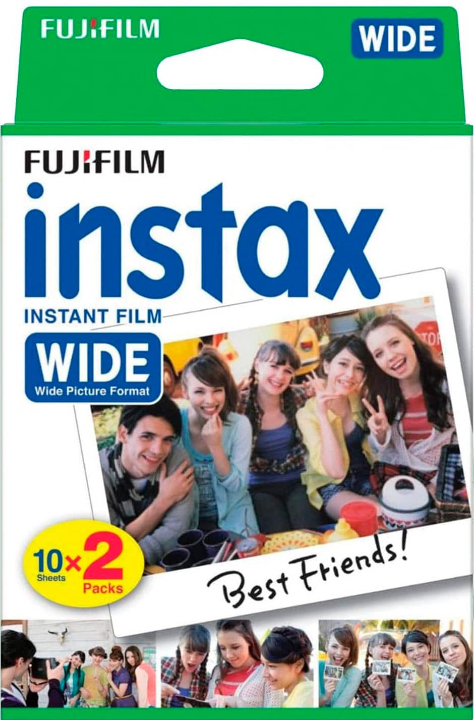 Fujifilm INSTAX WIDE Instant Film Twin Pack White 16385995 - Best Buy