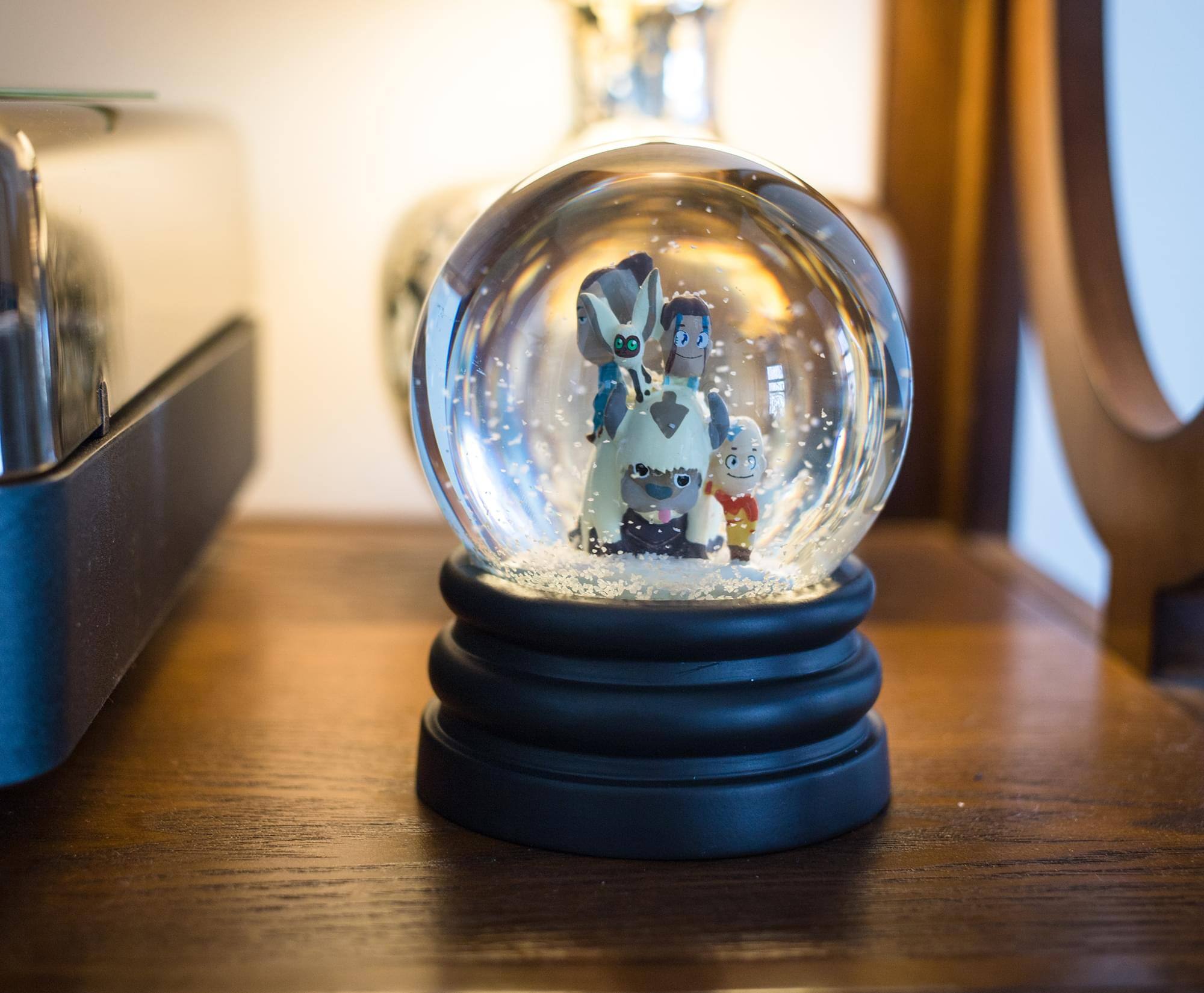 Alt View 4. Surreal Entertainment - Avatar: The Last Airbender Snow Globe Collectible Display Piece | 6 Inches Tall - White.