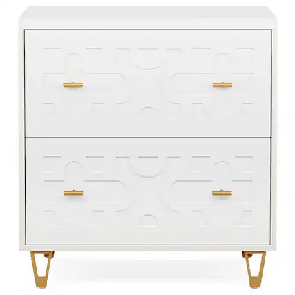 Front. Kadyn - Kadyn Filing Stroage Cabinets, 2-Drawer File Cabinet, Modern Storage Filing Cabinet Printer Stand,White - White.