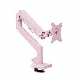 Arozzi - Alzare Neo Gas Spring Single Monitor Arm – Full Motion Ergonomic Desk Mount – - Pink