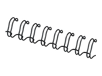 Alt View 2. Fellowes - 3/8" Metal Wire Binding Spine, 80 Sheet Capacity, 25/Pack - Black.
