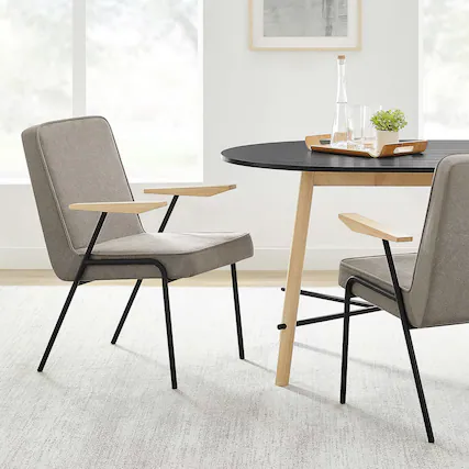 Front. Modway - Vista Dining Armchair by Modway - Sand.