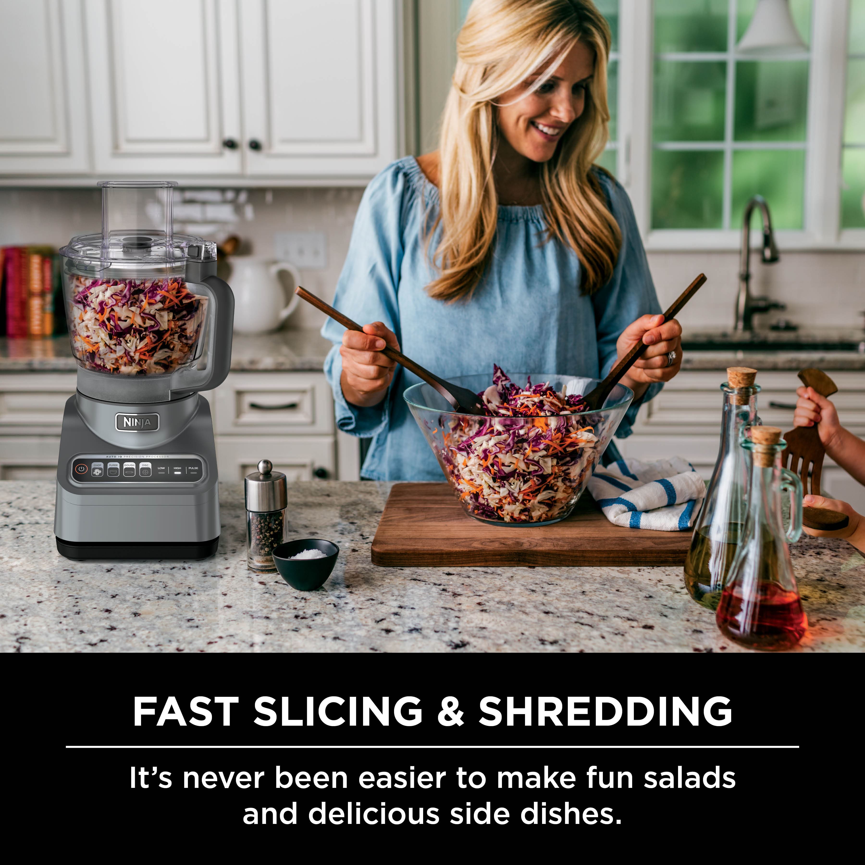 Nina Fast Slicing & Shredding: It's never been easier to make fun salads and delicious side dishes.