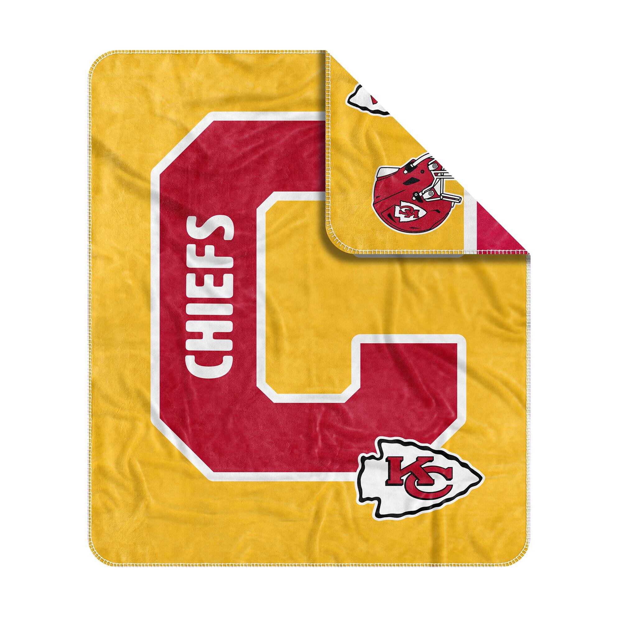 Alt View 2. Logo Brands - Kansas City Chiefs 50" x 60" Dream Weave Throw Blanket - Red.