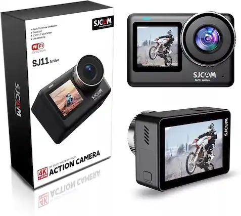 SJCAM SJ11 Active
- 6-axs Gyroscope Stabilization
- Pre-record
- 2.33" Dual Screen
- Live streaming
- Wi-Fi 5GHz/2.4GHz
4K @ 30 FPS
5M BODY WATERPROOF CAMERA
SJCAM