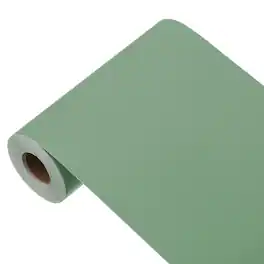 Unique Bargains - Decorative Peel and Stick Wallpaper 393"x5.9" Solid Color Vinyl Self Adhesive for Home Wall Covering - Grass Green