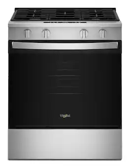 Whirlpool - 5.0 Cu. Ft. Freestanding Slide-In Gas Range with No Preheat and Slow Cook Modes - Stainless Steel