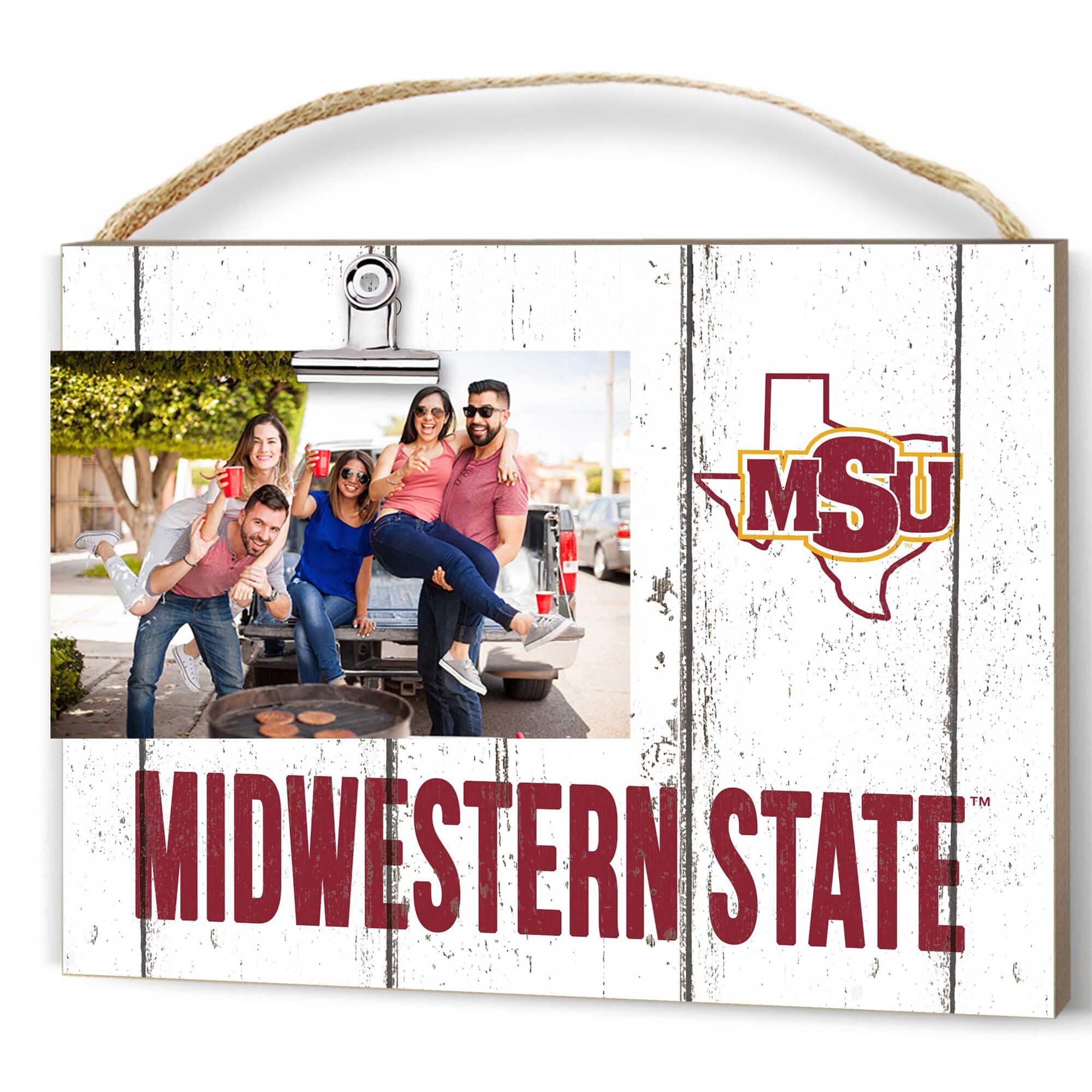 "Jardine - Midwestern State Mustangs 8"" x 10"" Weathered Clip It Frame - White" price history on PriceWatchPro