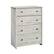 Angle. Sauder - River Ranch 4-Drawer Chest Dresser White Plank - White Plank.