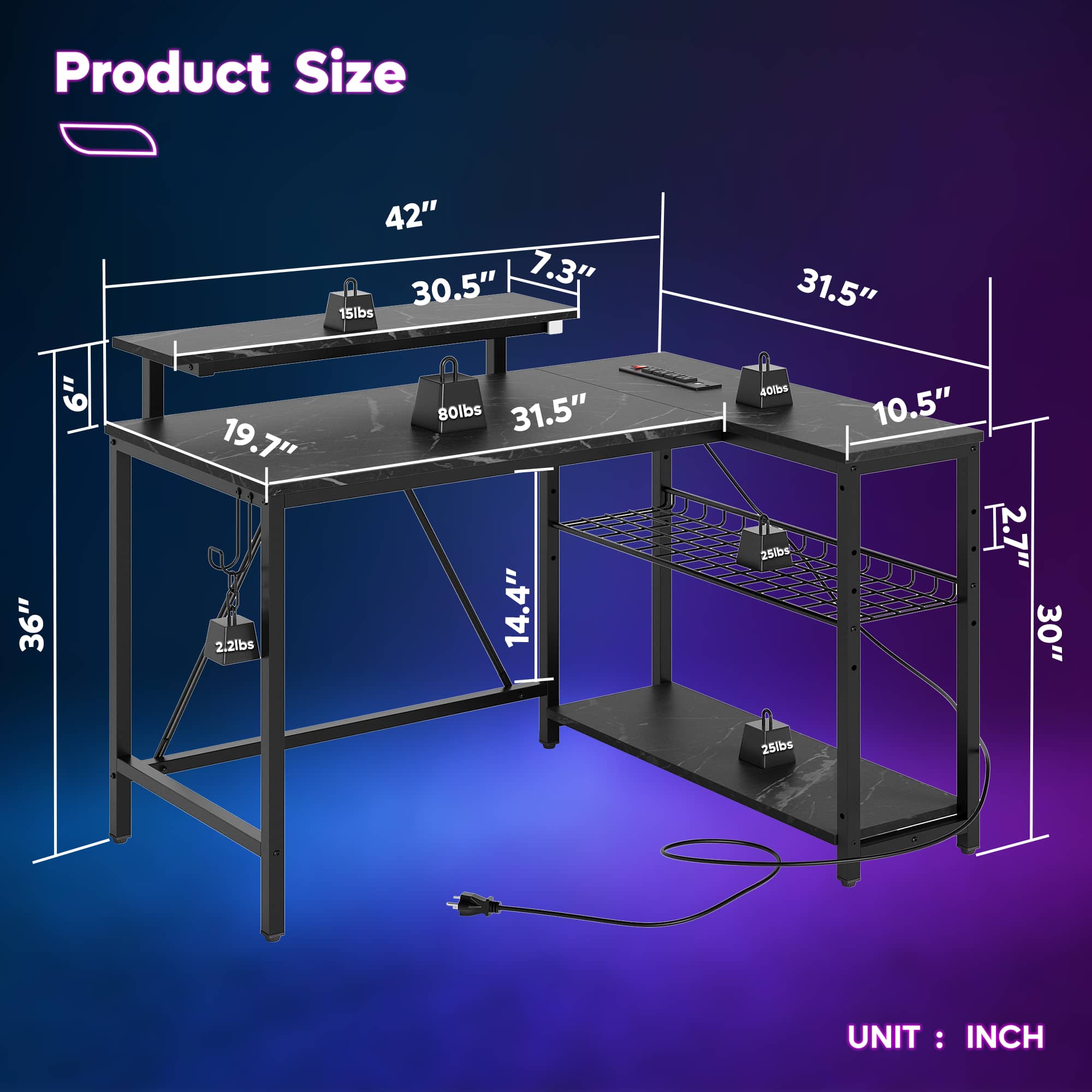 Product Size: 42" x 30.5" x 7.3" (107 cm x 77 cm x 18.5 cm)
Weight: 15 lbs (6.8 kg)
Product Size: 31.5" x 6" x 36" (80 cm x 15 cm x 91.5 cm)
Weight: 31.5" x 14.4" x 40 lbs (80 cm x 36.6 cm x 18.1 kg)
Product Size: 19.7" x 2.2 lbs (50.1 cm x 1 kg)
Weight: 80 lbs (36.3 kg)
Product Size: 25 lbs x 10.5" x 2.7" (11.3 kg x 26.7 cm x 6.9 cm)
Weight: 25 lbs (11.3 kg)