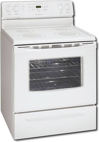 Angle Standard. Frigidaire - 30" Self-Cleaning Freestanding Electric Convection Range - White.