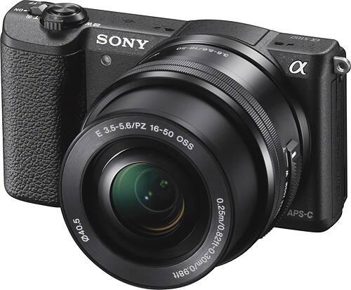 Sony Alpha a5100 Mirrorless Camera with 16 50mm Retractable Lens 