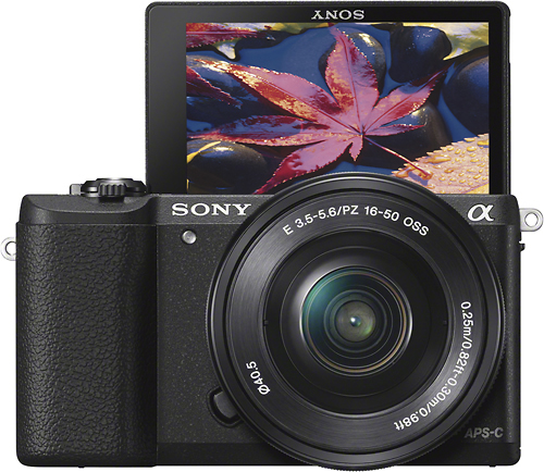 Zware vrachtwagen Goedaardig Besmettelijk Best Buy: Sony Alpha a5100 Mirrorless Camera with 16-50mm Retractable Lens  Black ILCE5100L/B
