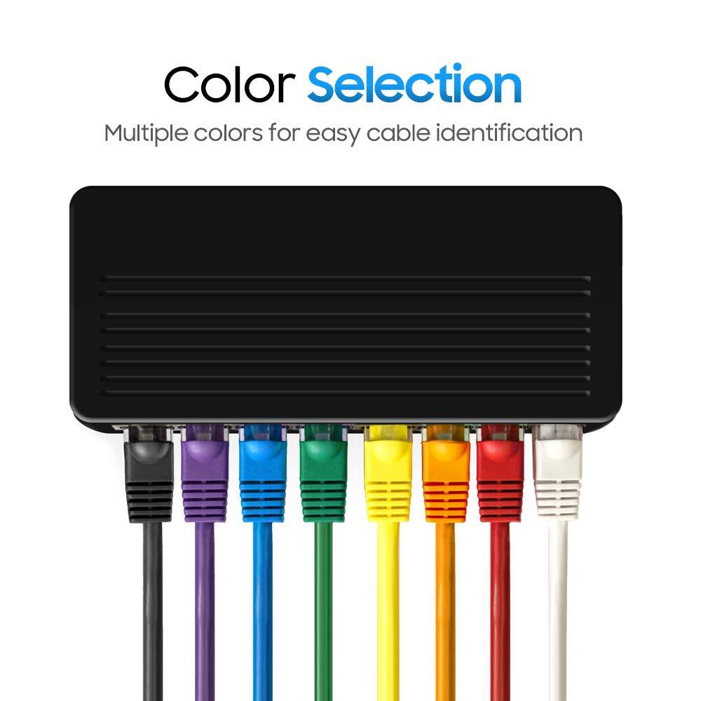 Color Selection  
Multiple colors for easy cable identification
