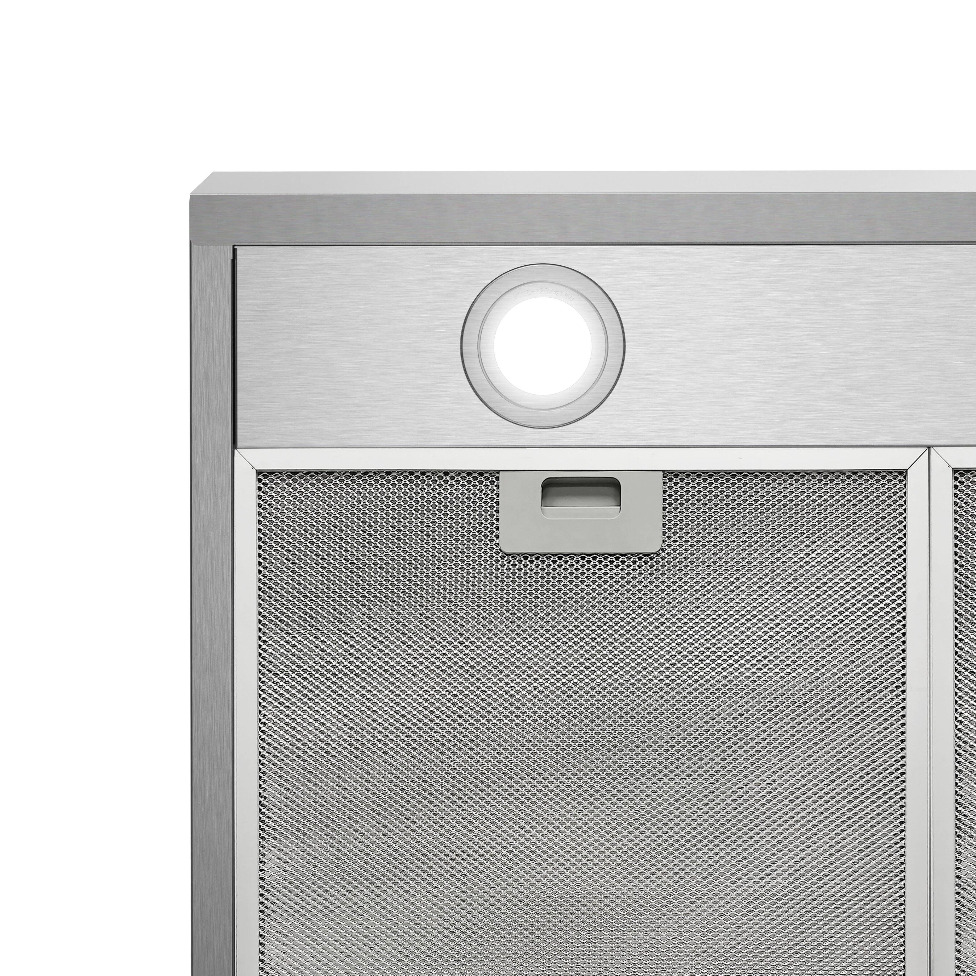 Alt View 7. Streamline - 30 in. Ardea Convertible Undermount 165 CFM Range Hood, Mesh Filters, Push Button Control, LED Lights - Brushed Stainless Steel.