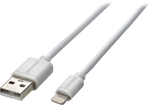 Insigniaâ„¢ - Apple MFi Certified 6' Lightning Charge-and-Sync Cable - White was $17.99 now $10.79 (40.0% off)