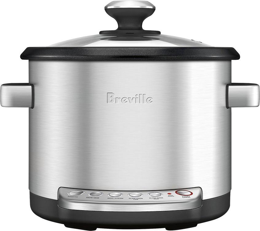 Best Buy: Breville the Risotto Plus Slow Cooker, Rice Cooker and Steamer  Brushed Stainless-Steel BRC600XL