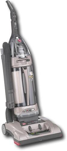 Angle Standard. Hoover - WindTunnel HEPA Bagless Upright Vacuum - Titanium Gold Metallic.