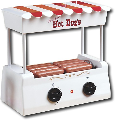 Hot Dog Roller Bun Warmer Machine Nostalgia Adjustable Heat Cooker Grill Retro 