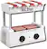 Angle Standard. Nostalgia Electrics - Old-Fashioned Hot Dog Grill Roller with Bun Warmer - White/Red.