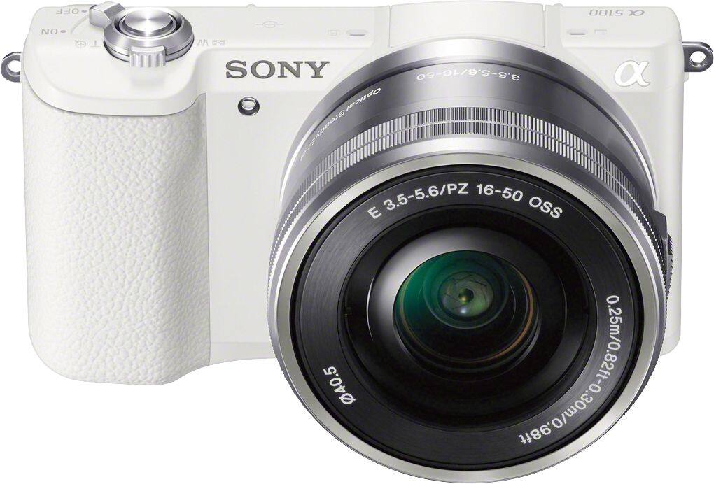 Alt View 14. Sony - Alpha a5100 Mirrorless Camera with 16-50mm Retractable Lens - White.