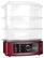 Front Standard. Kevin Dundon - 15-Quart Electric Food Steamer - Red.