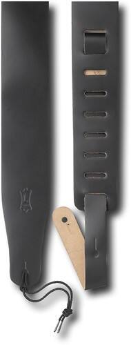 Front. Levy's® - Basic Guitar Straps - Black.