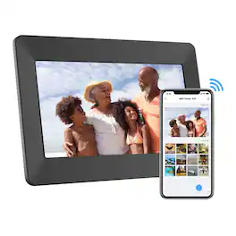 eco4life - 10.1" Wi-Fi Digital Photo Frame with Photo and Video Sharing, Touch Screen, CPF1026 - Black