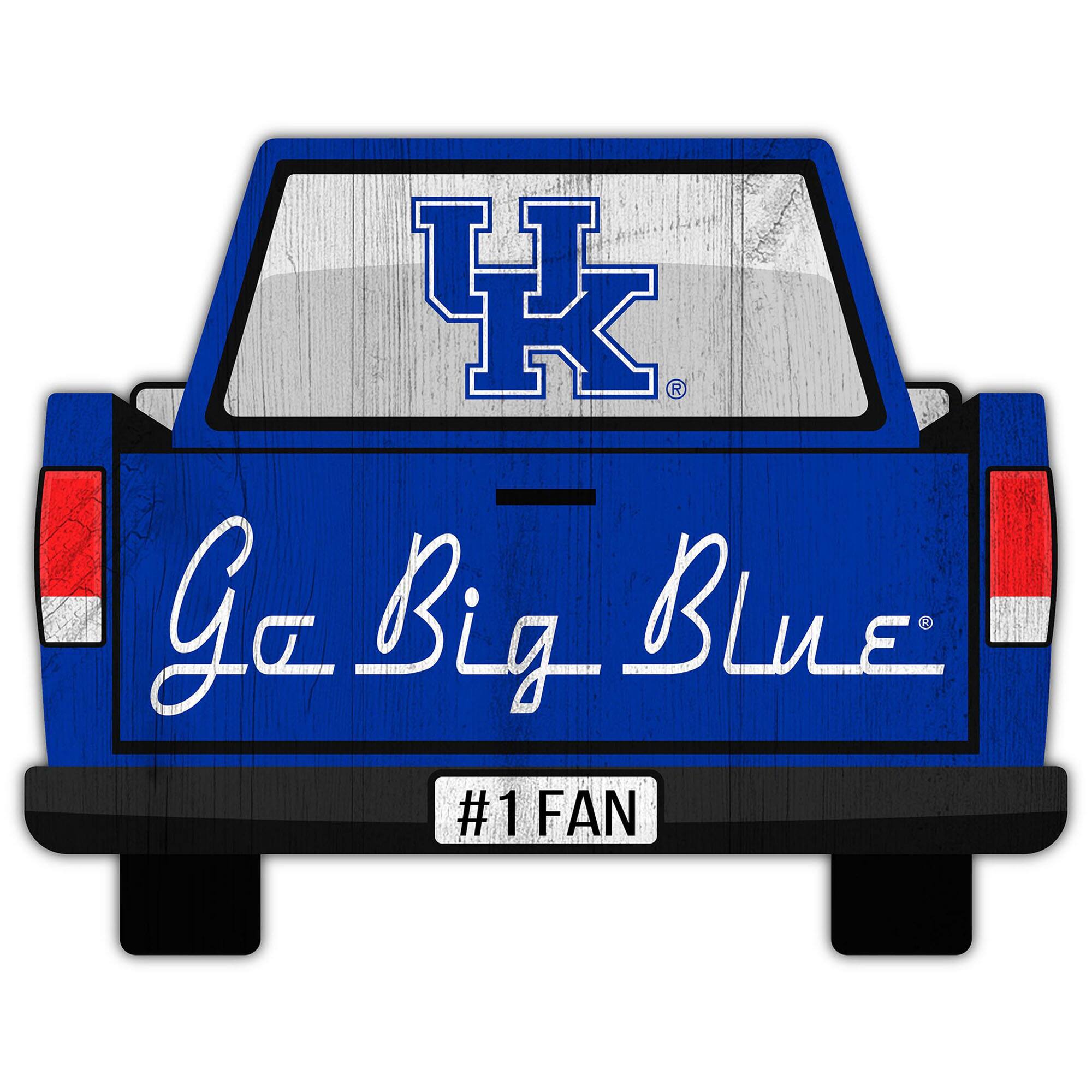 Kentucky Wildcats 12'' x 12'' Truck Back D-cor