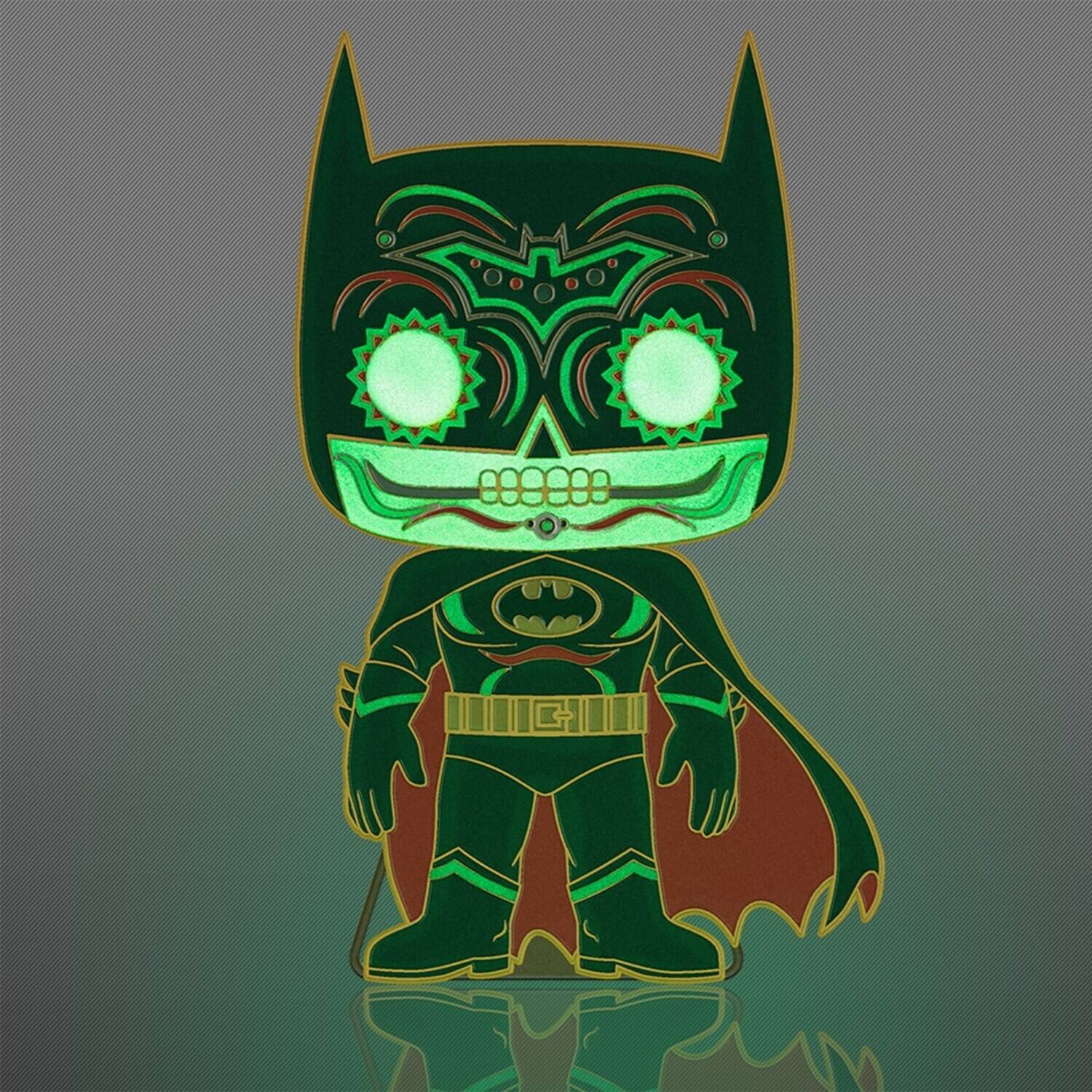 Alt View 2. Funko - FUNKO POP! PINS: DC Comics Day of the Dead - Batman   - APPAREL - Multicolor.