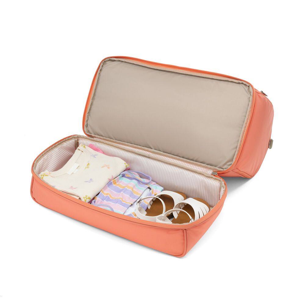 Alt View 1. Atlantic - Atlantic Drop Bottom Weekender - Coral Orange.
