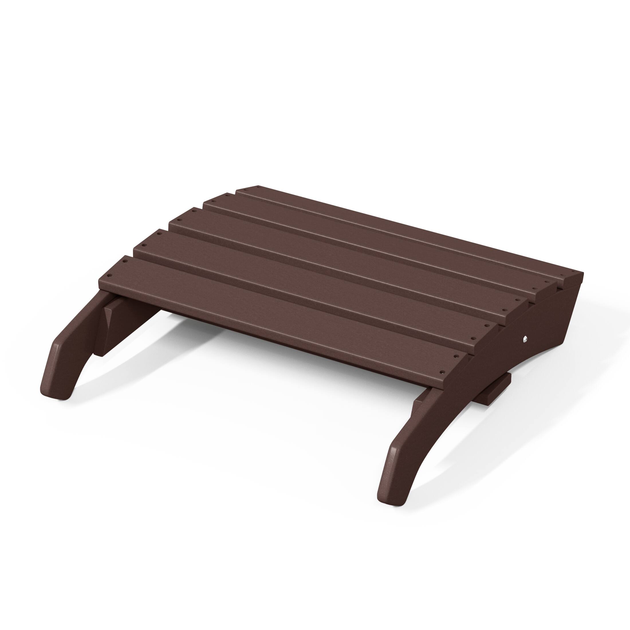 Alt View 4. WestinTrends - WestinTrends Dylan Outdoor Adirondack Chair With Ottoman 2-Piece Set - Dark Brown.