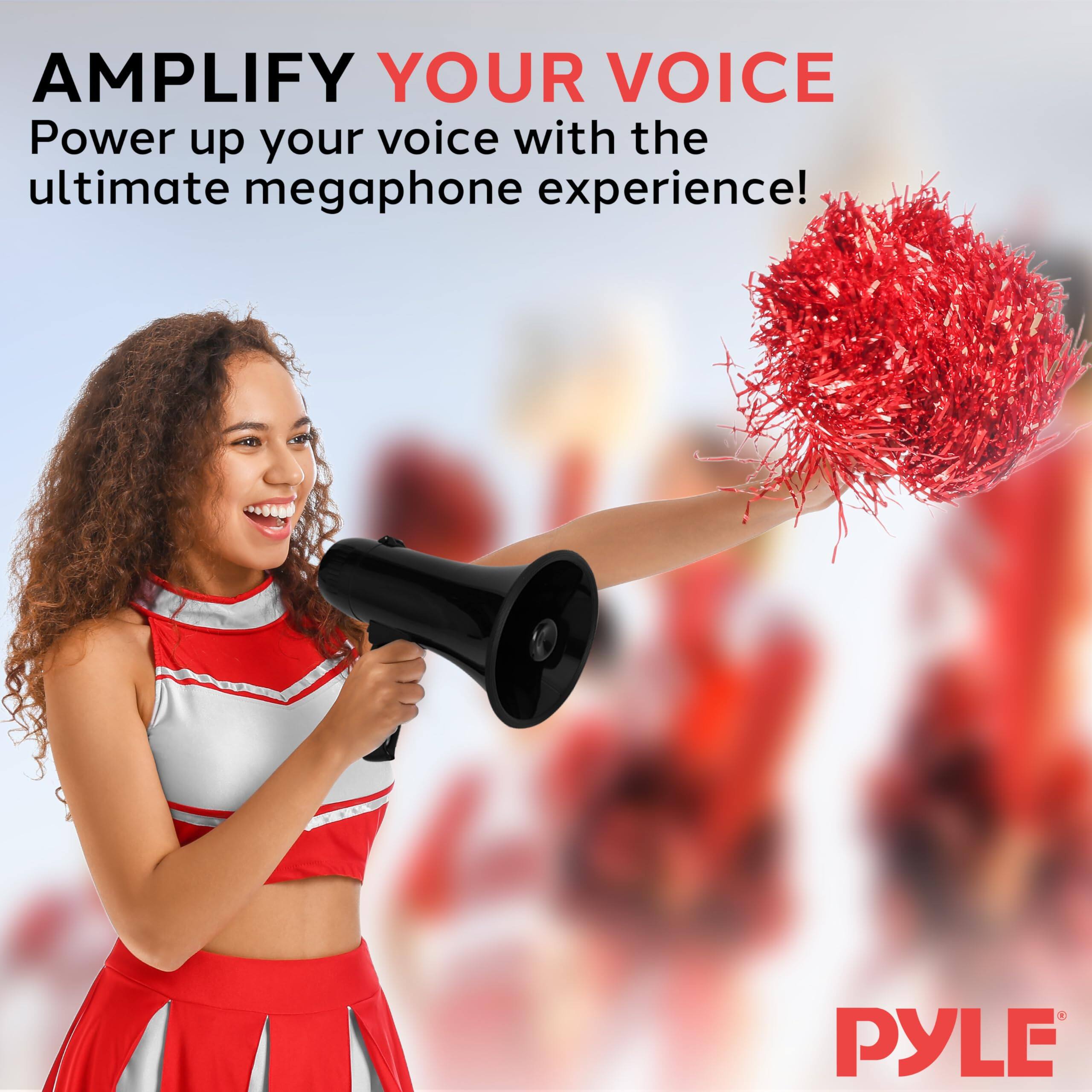 AMPLIFY YOUR VOICE  
Power up your voice with the ultimate megaphone experience!  
PYLE