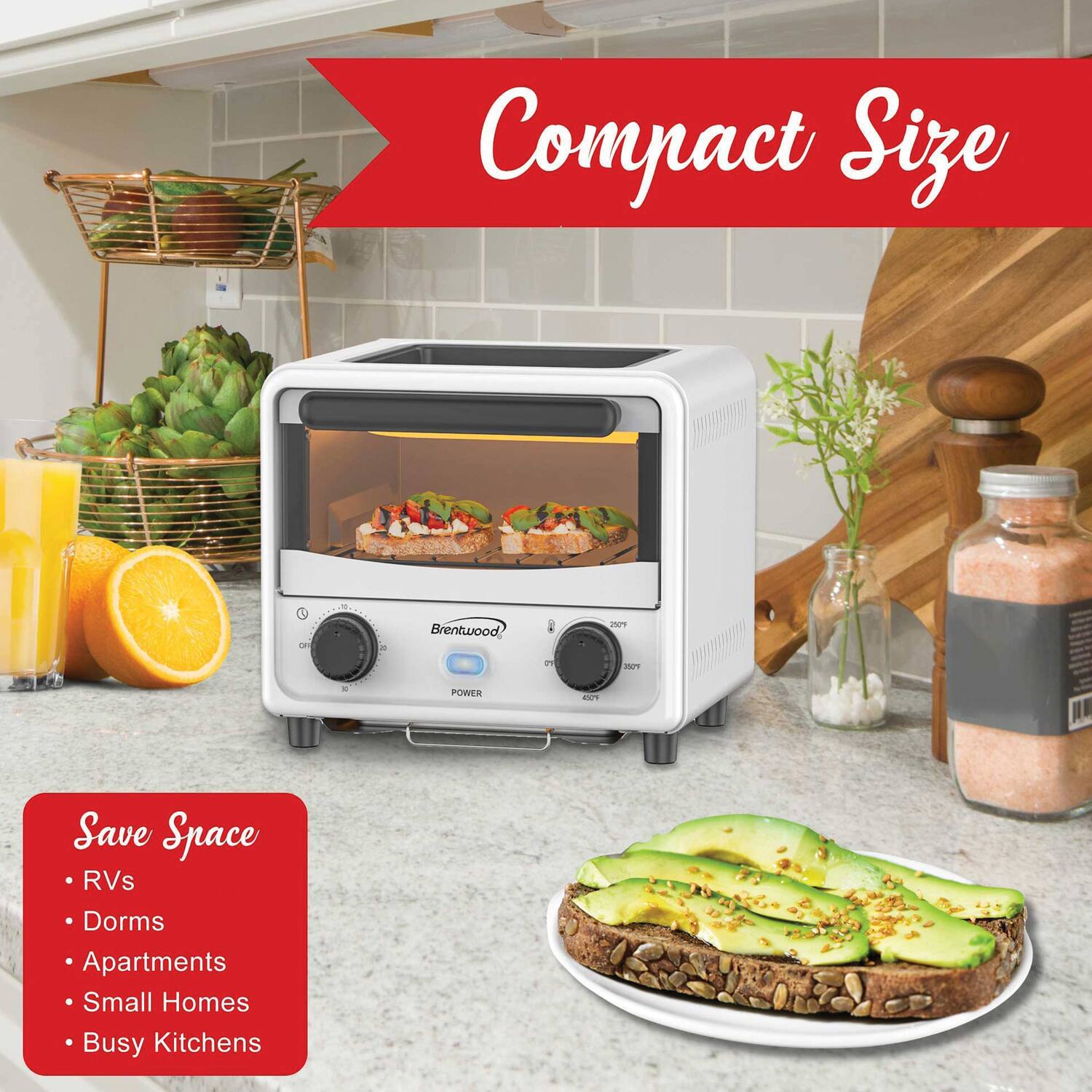 Compact Size

Save Space
- RVs
- Dorms
- Apartments
- Small Homes
- Busy Kitchens