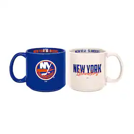 Logo Brands - New York Islanders 2-Pack 15oz. Stackable Mug Set - Multicolor
