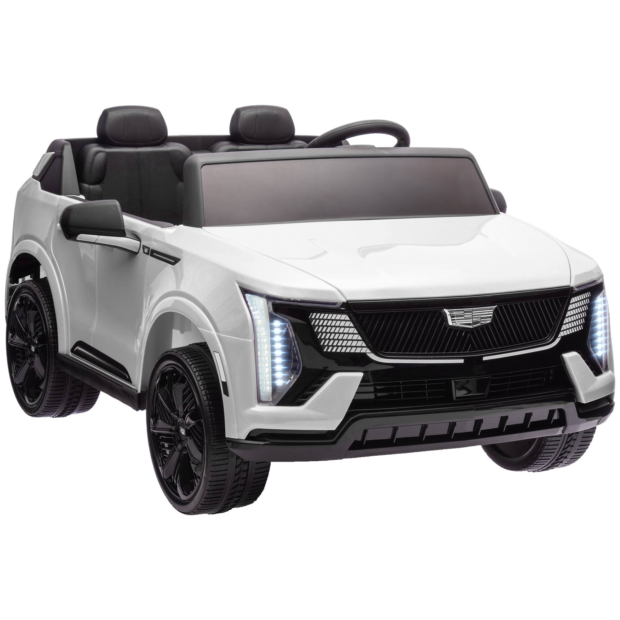 Front. Qaba - 2-Seater Ride on Truck, 12V Cadillac Escalade IQ 2025 Licensed Kids Electric Car with 10AH Big Battery, Remote Control.