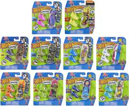 Mattel - Hot Wheels Skate Board & Shoe 16-Piece C Assortment - COLLECTIBLES - Multicolor