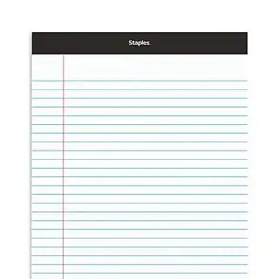 Paper Notepad Staples Staples Notepads, 8.5